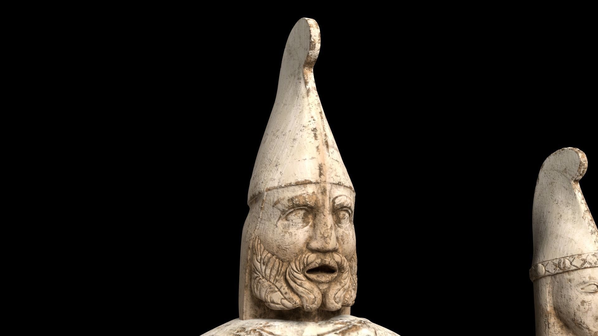 NEMRUT group of statues 3D model_5