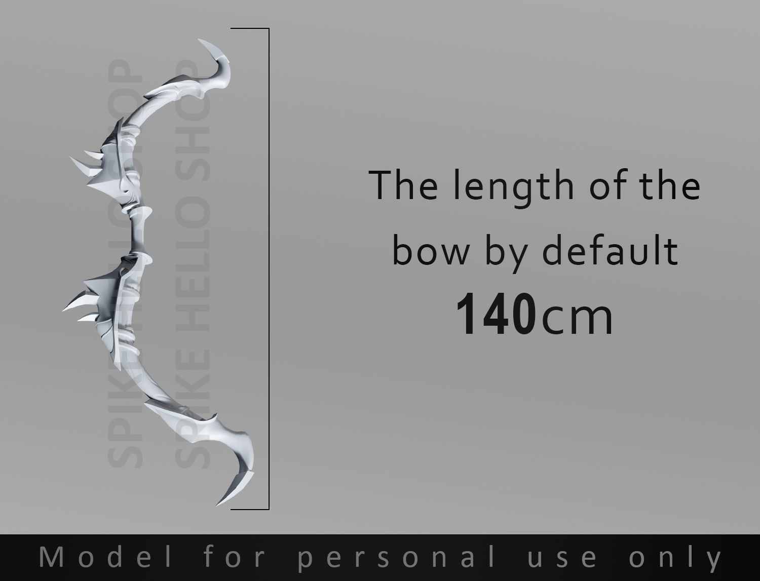 Sylvanas Ranger General Bow 3D model wow cosplay game 3D print model_1