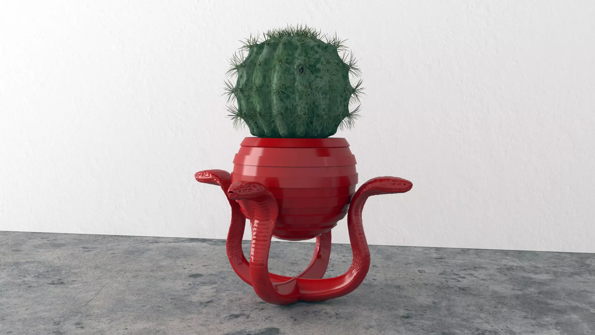 Snake Plant Pot 3D Print Model 7 3D print model_0
