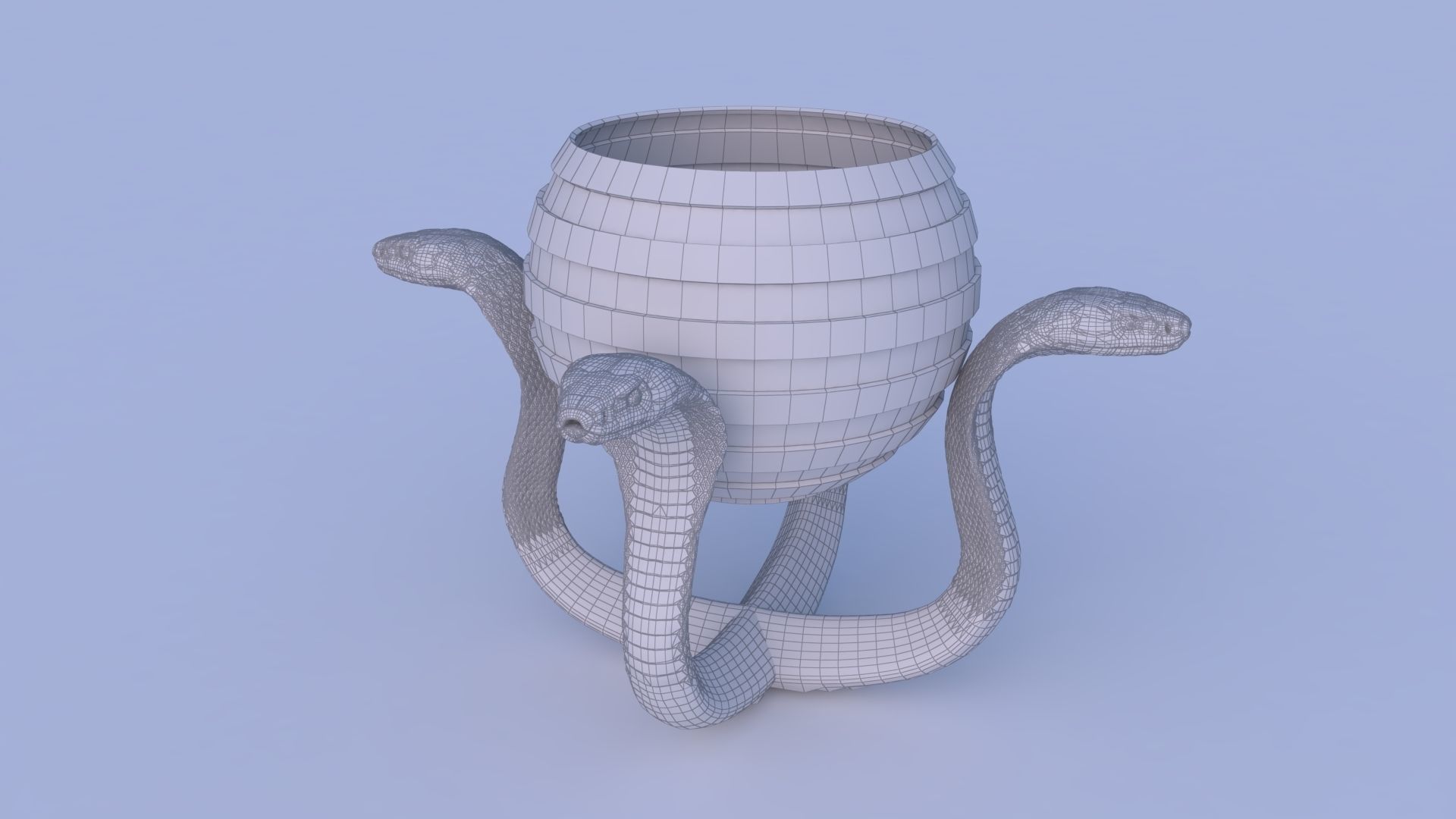 Snake Plant Pot 3D Print Model 7 3D print model_1