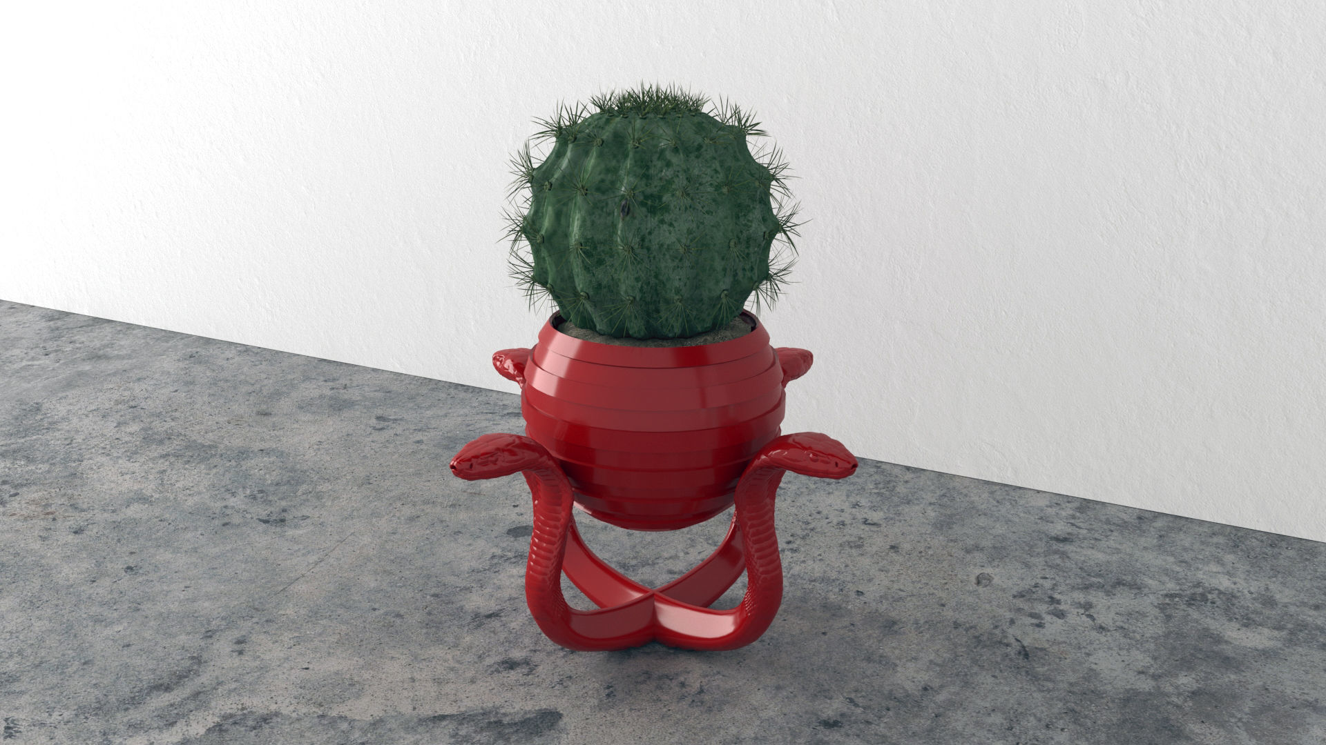 Snake Plant Pot 3D Print Model 7 3D print model_2