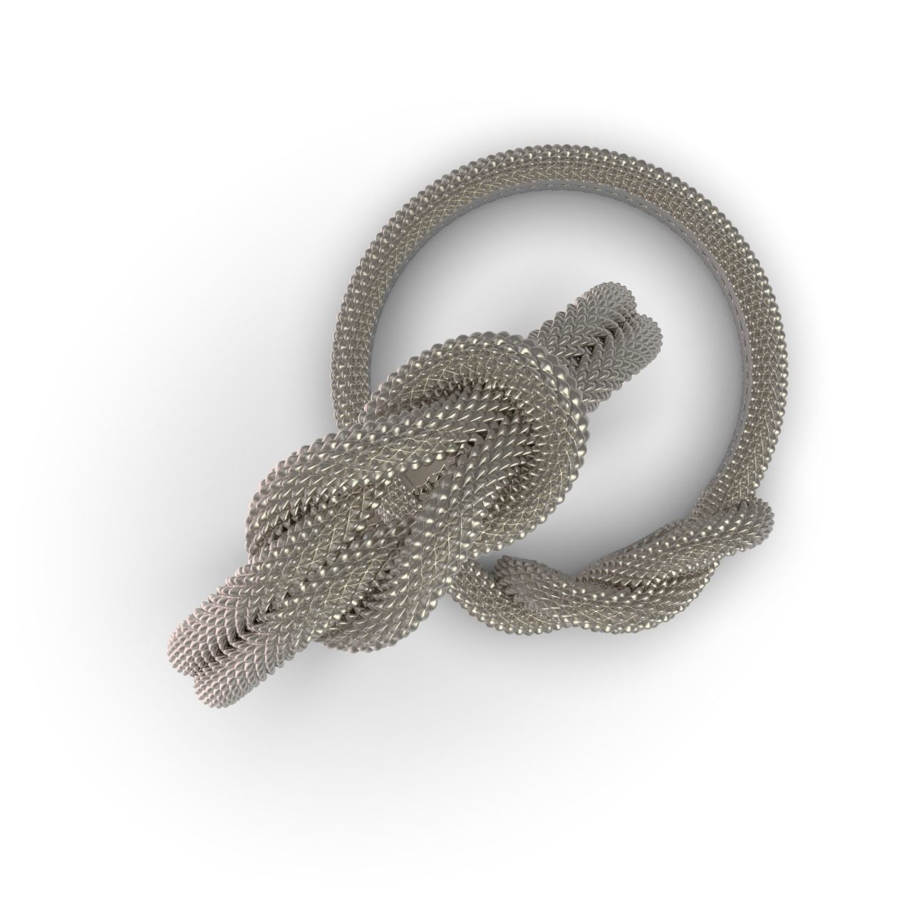 Knot Ring 3D print model_6