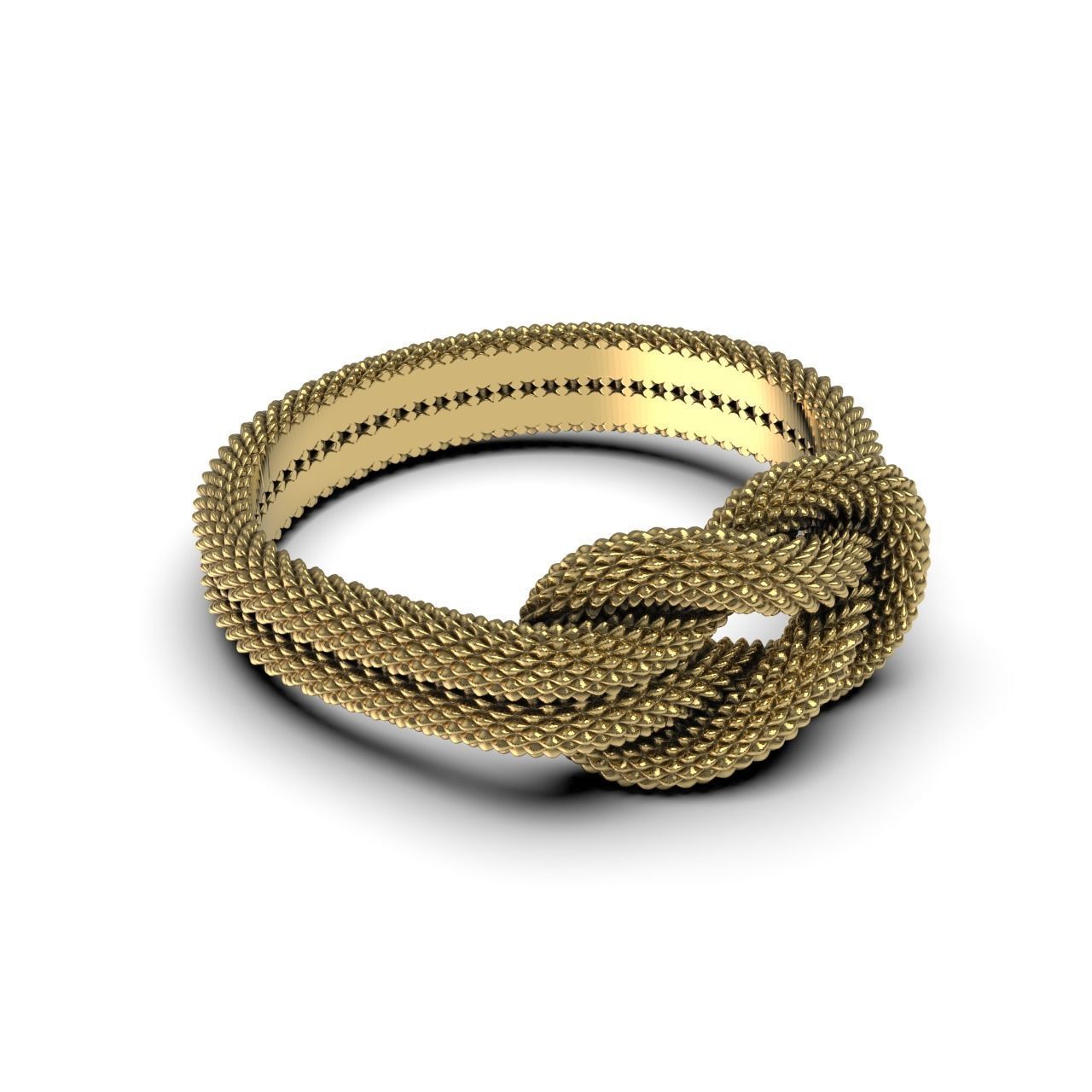 Knot Ring 3D print model_8