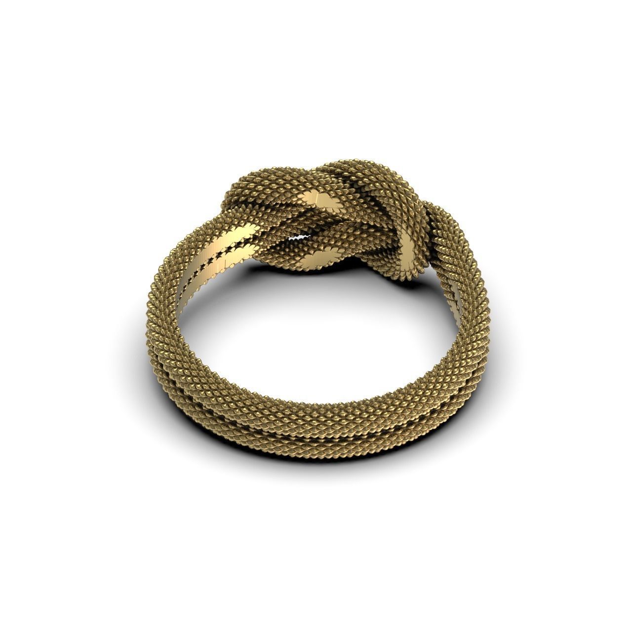 Knot Ring 3D print model_11