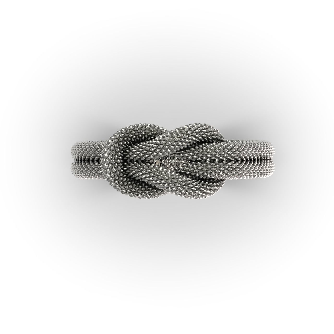Knot Ring 3D print model_4