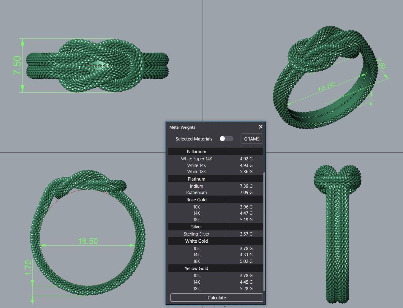 Knot Ring 3D print model_2