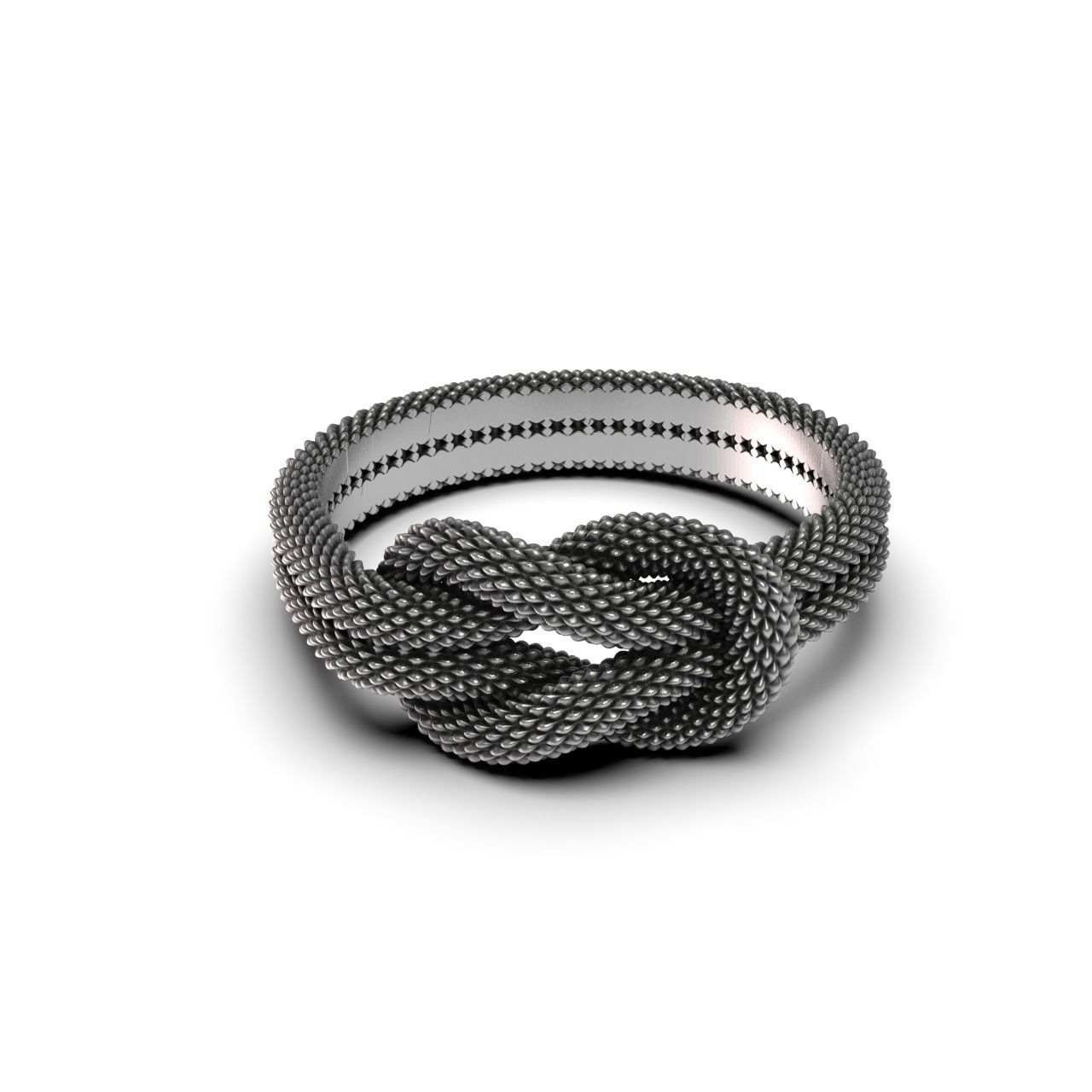 Knot Ring 3D print model_7