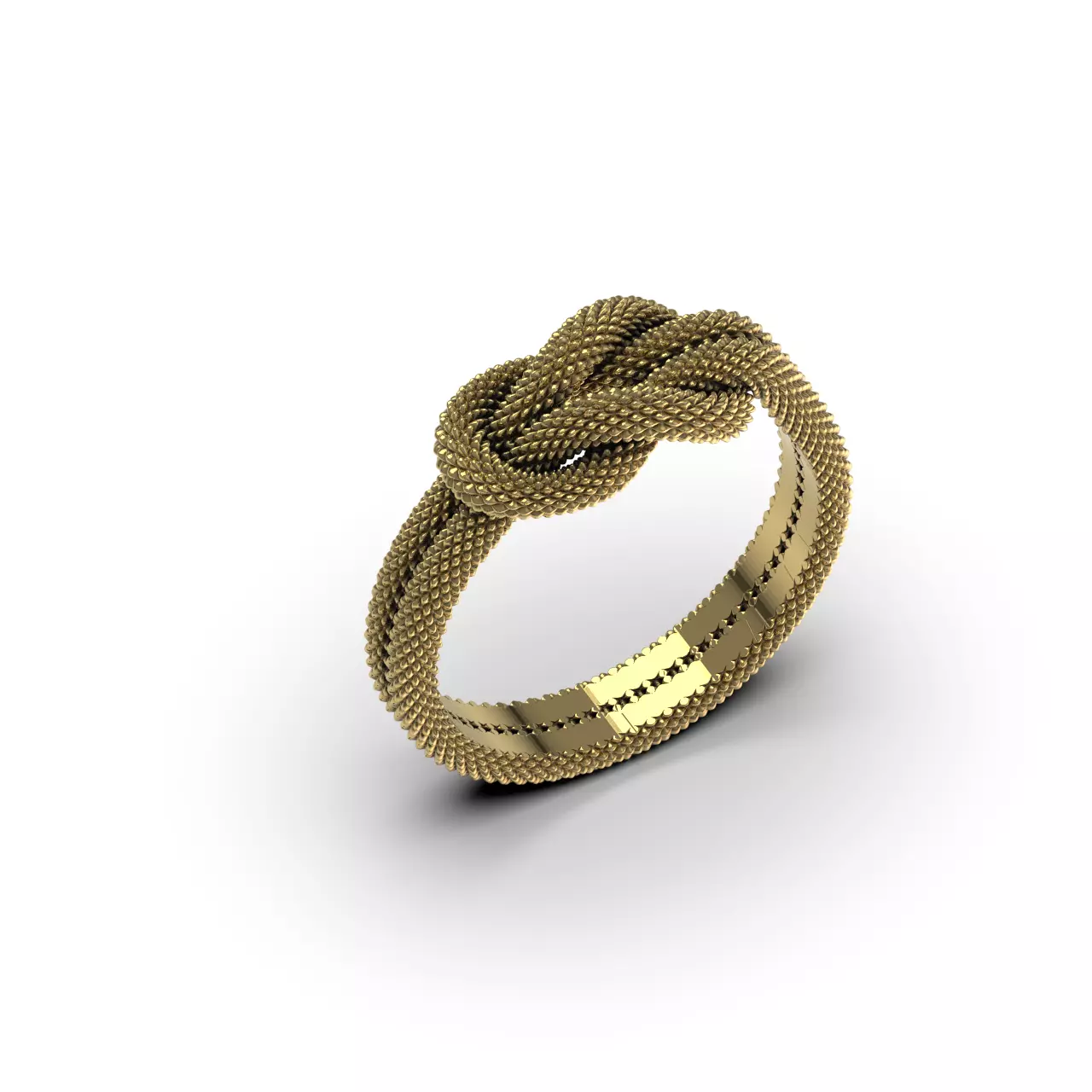 Knot Ring 3D print model_0