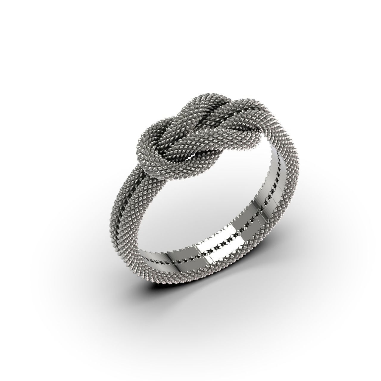 Knot Ring 3D print model_1