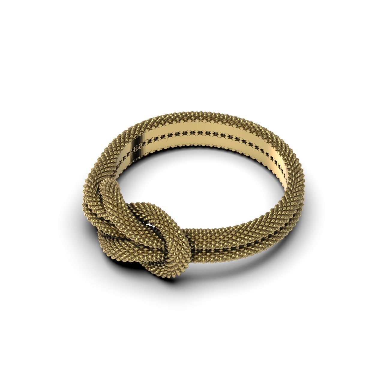 Knot Ring 3D print model_9