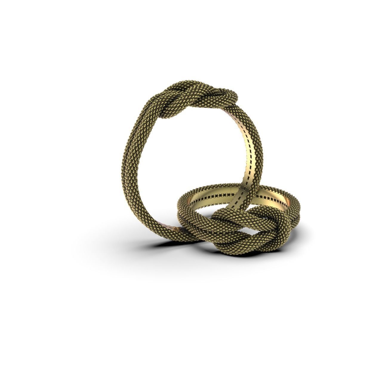 Knot Ring 3D print model_3