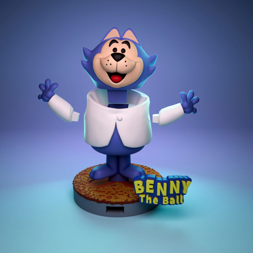 Benny-The Ball -Top cat 3D print model_4