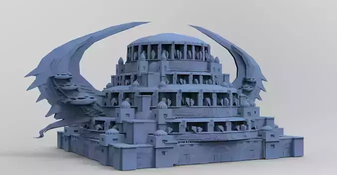 Wizard Skeleton Tower Scull Dome 