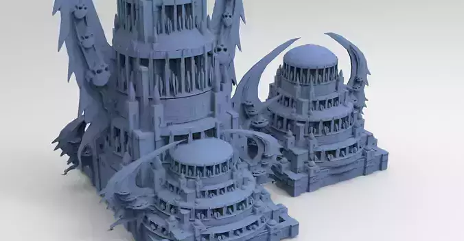 Wizard Skeleton Tower Scull Dome collection 1