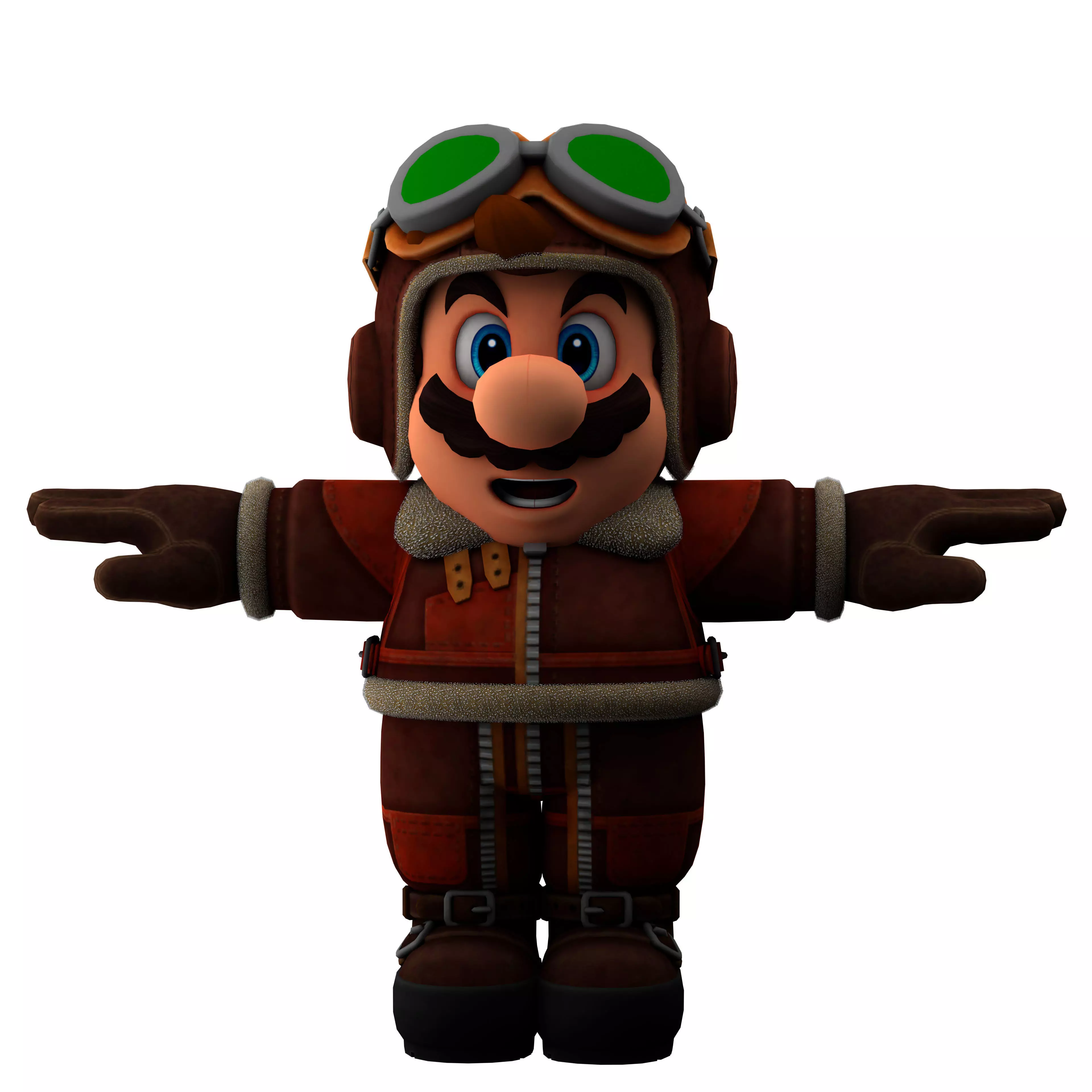 super mario Low-poly 3D model_0