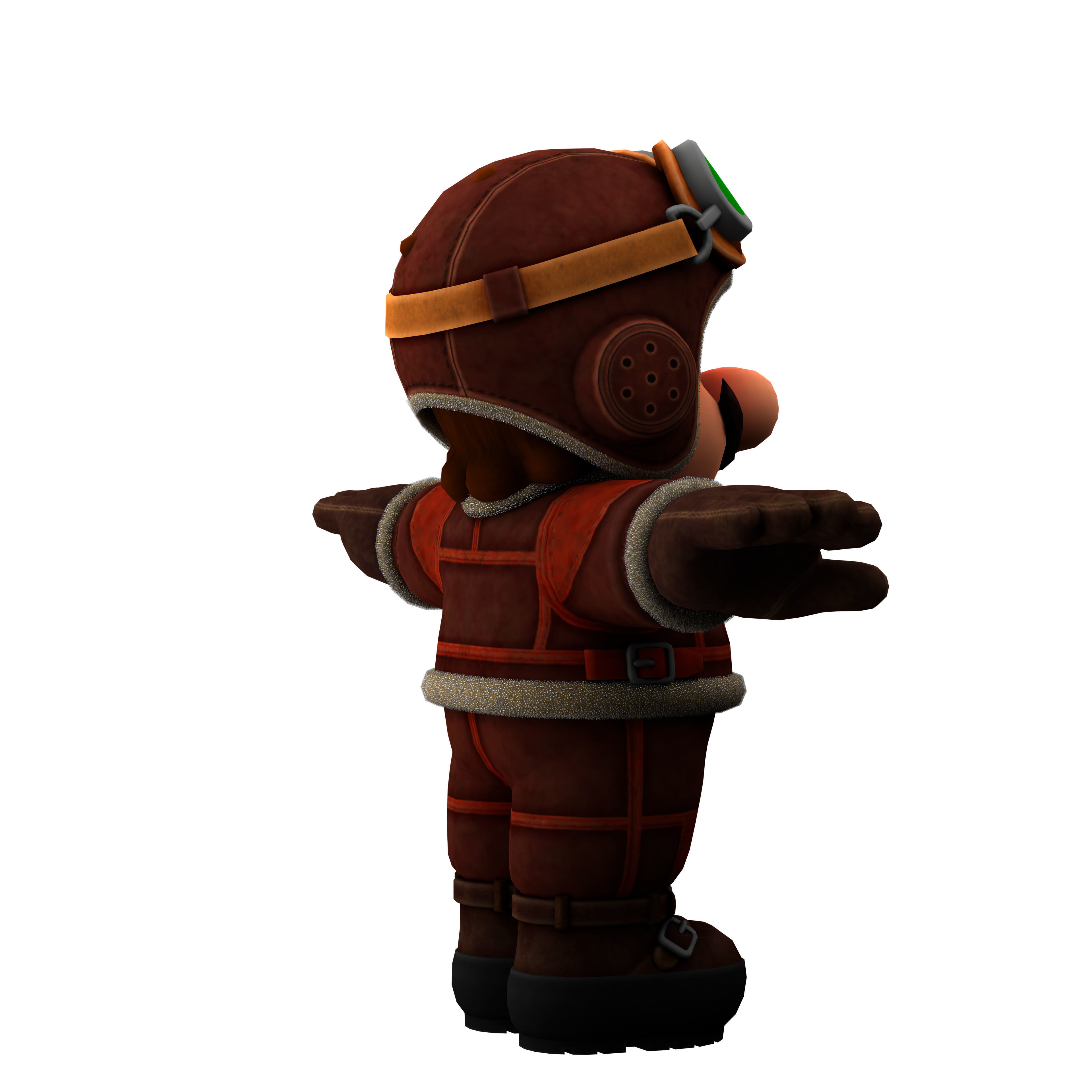 super mario Low-poly 3D model_6