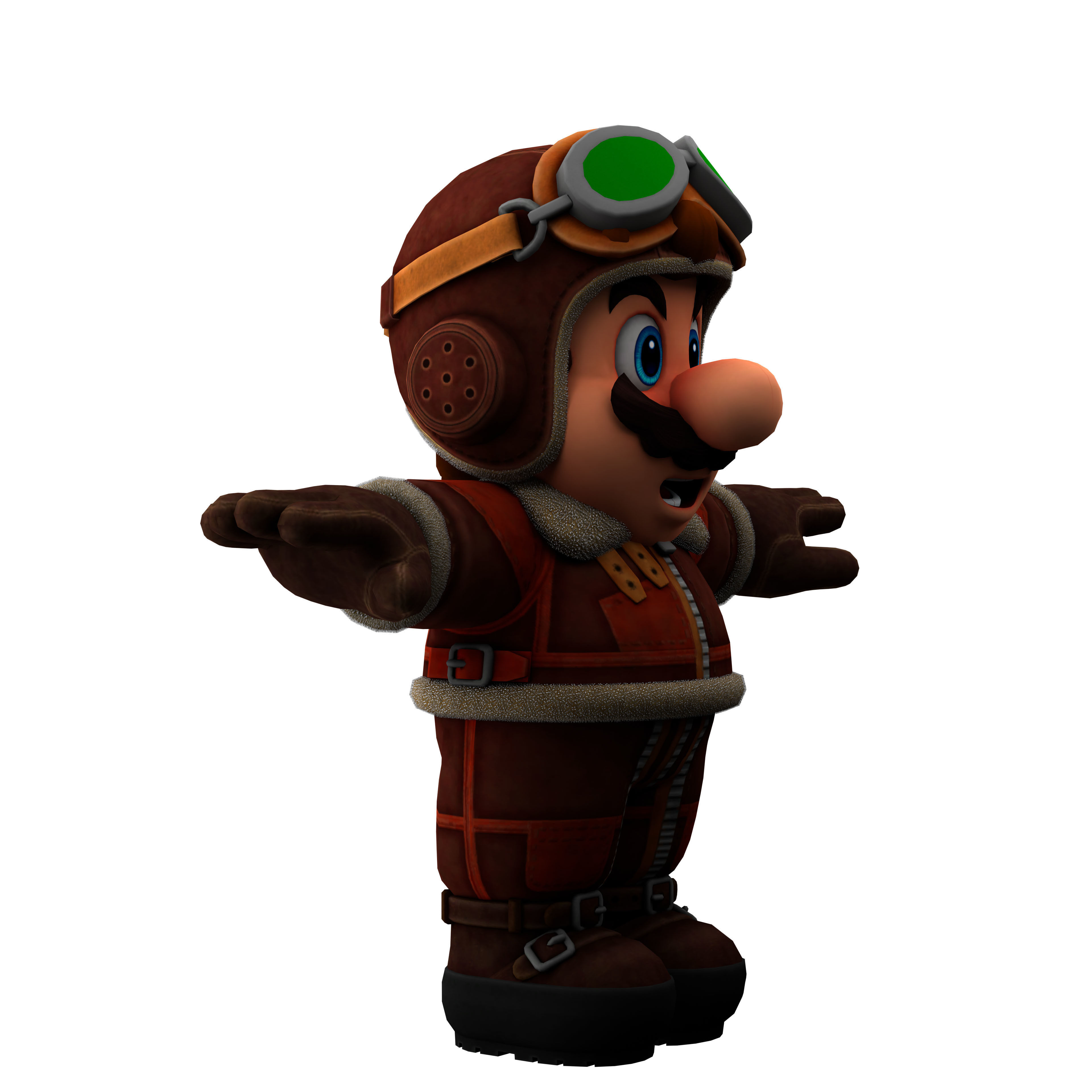 super mario Low-poly 3D model_3