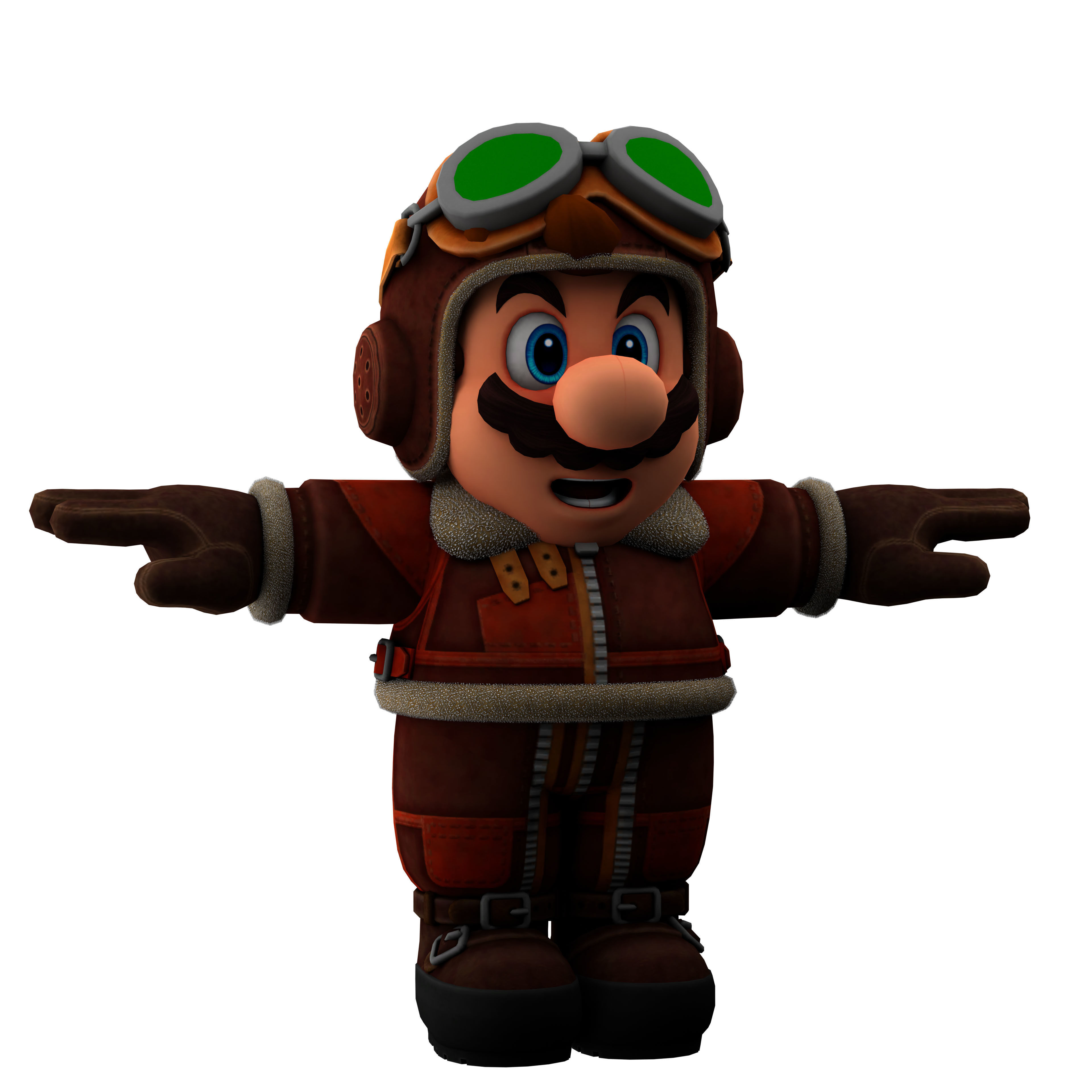 super mario Low-poly 3D model_1