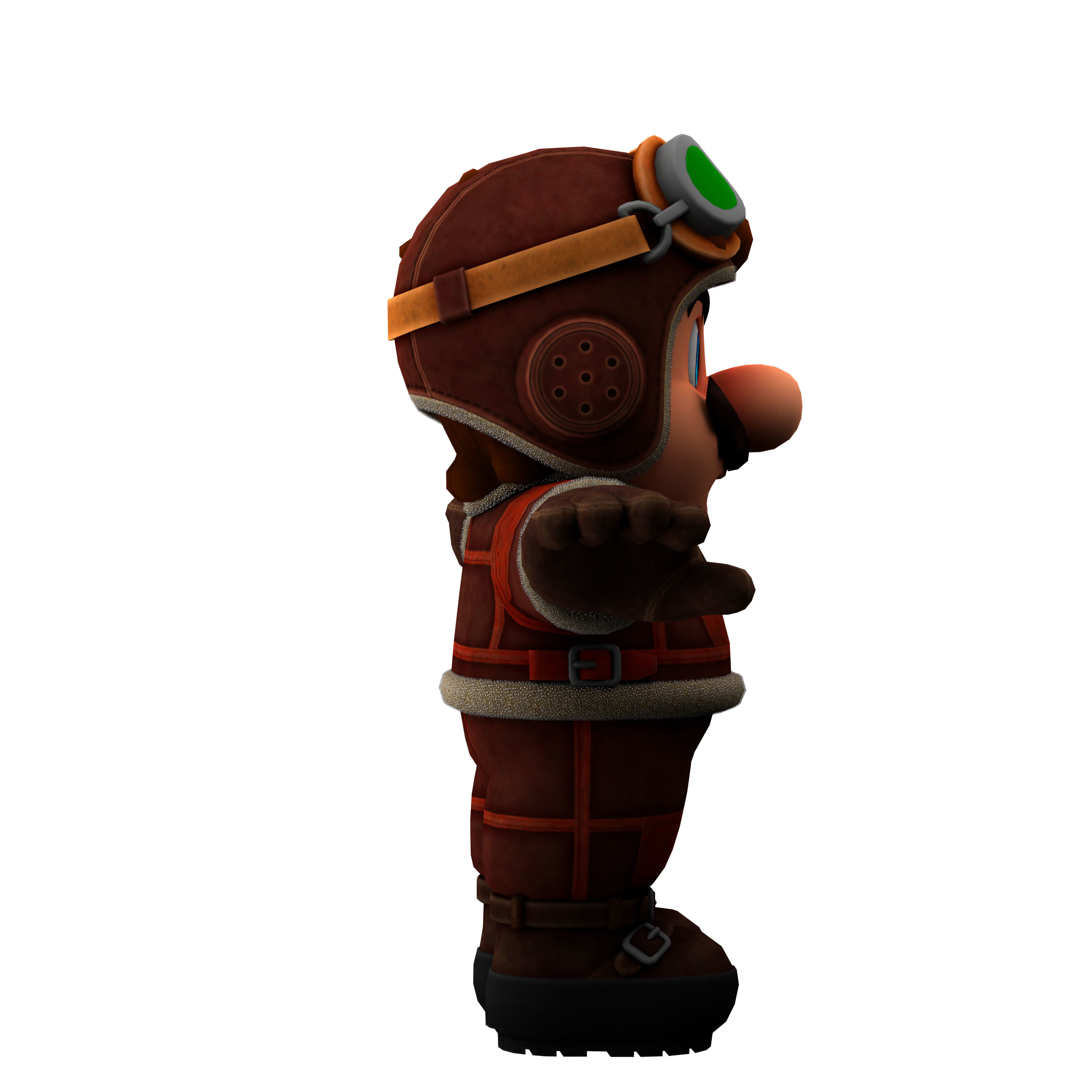 super mario Low-poly 3D model_5