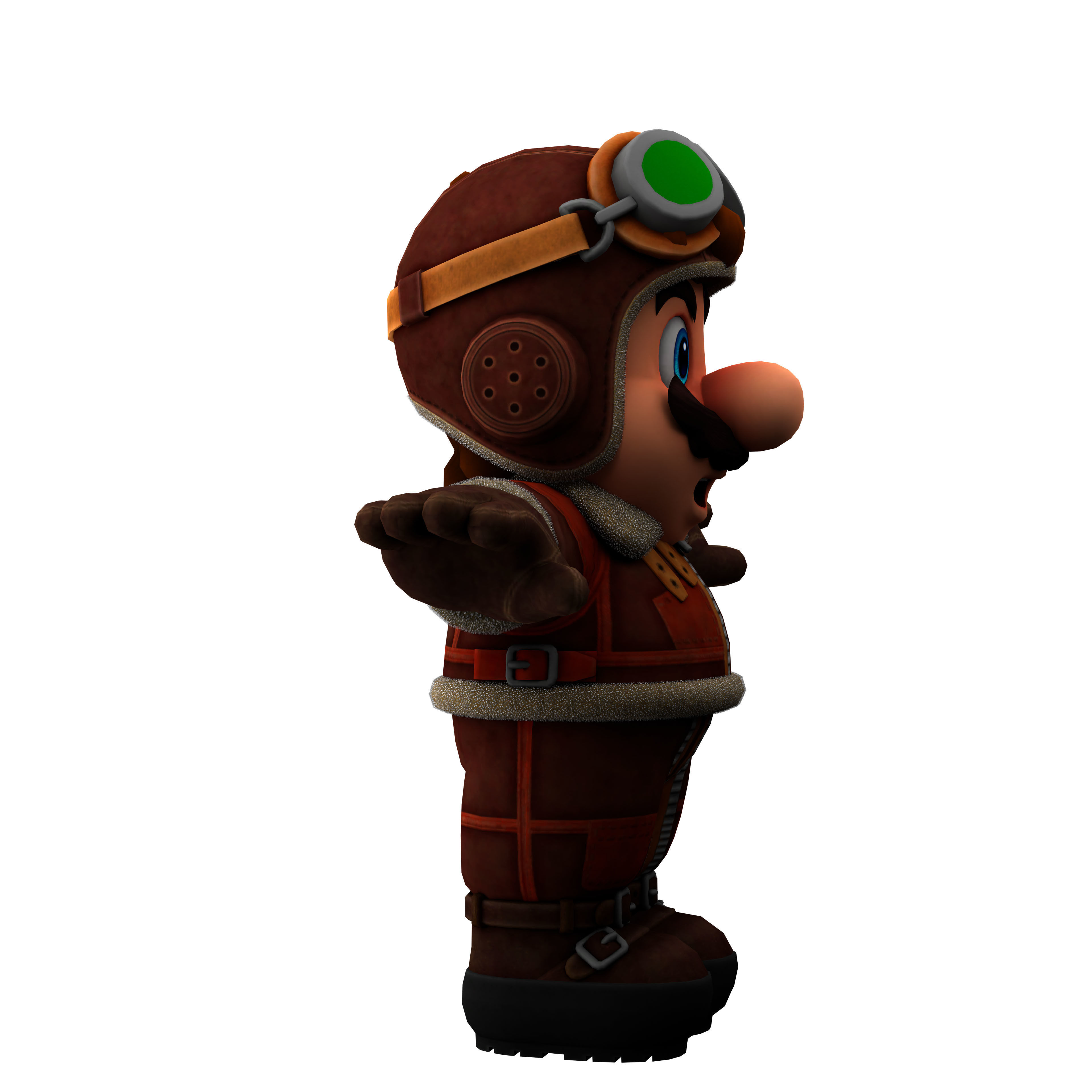 super mario Low-poly 3D model_4