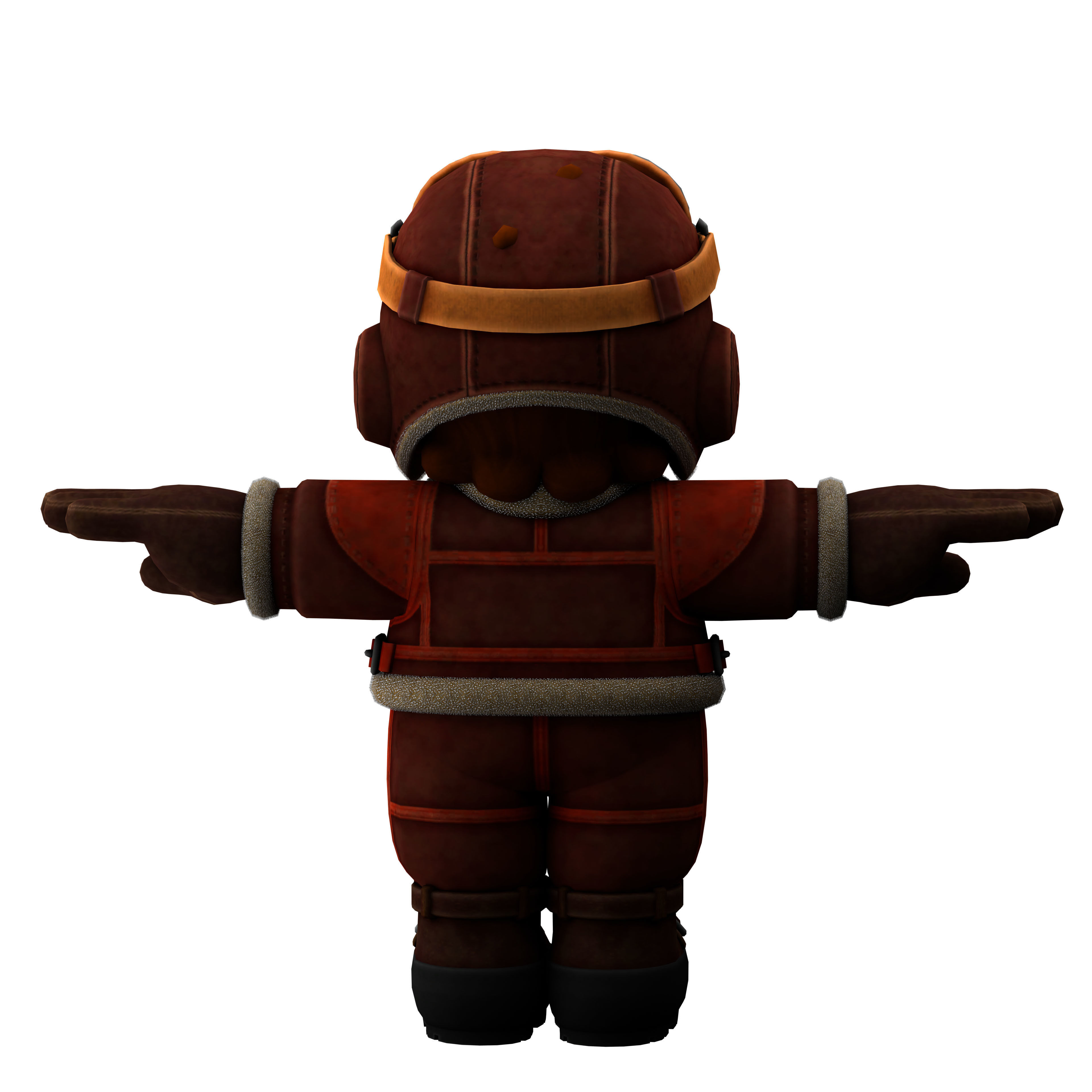 super mario Low-poly 3D model_9