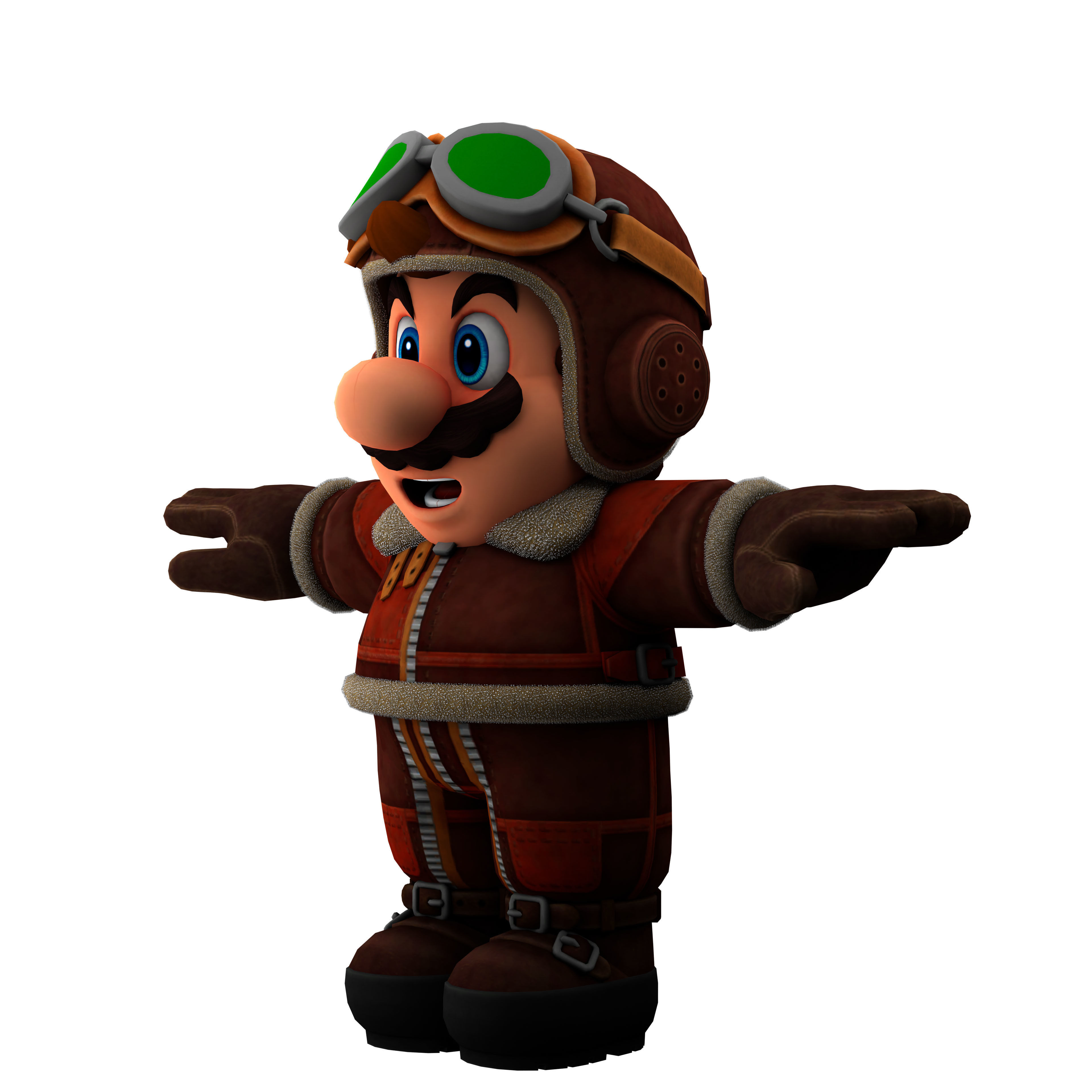super mario Low-poly 3D model_16