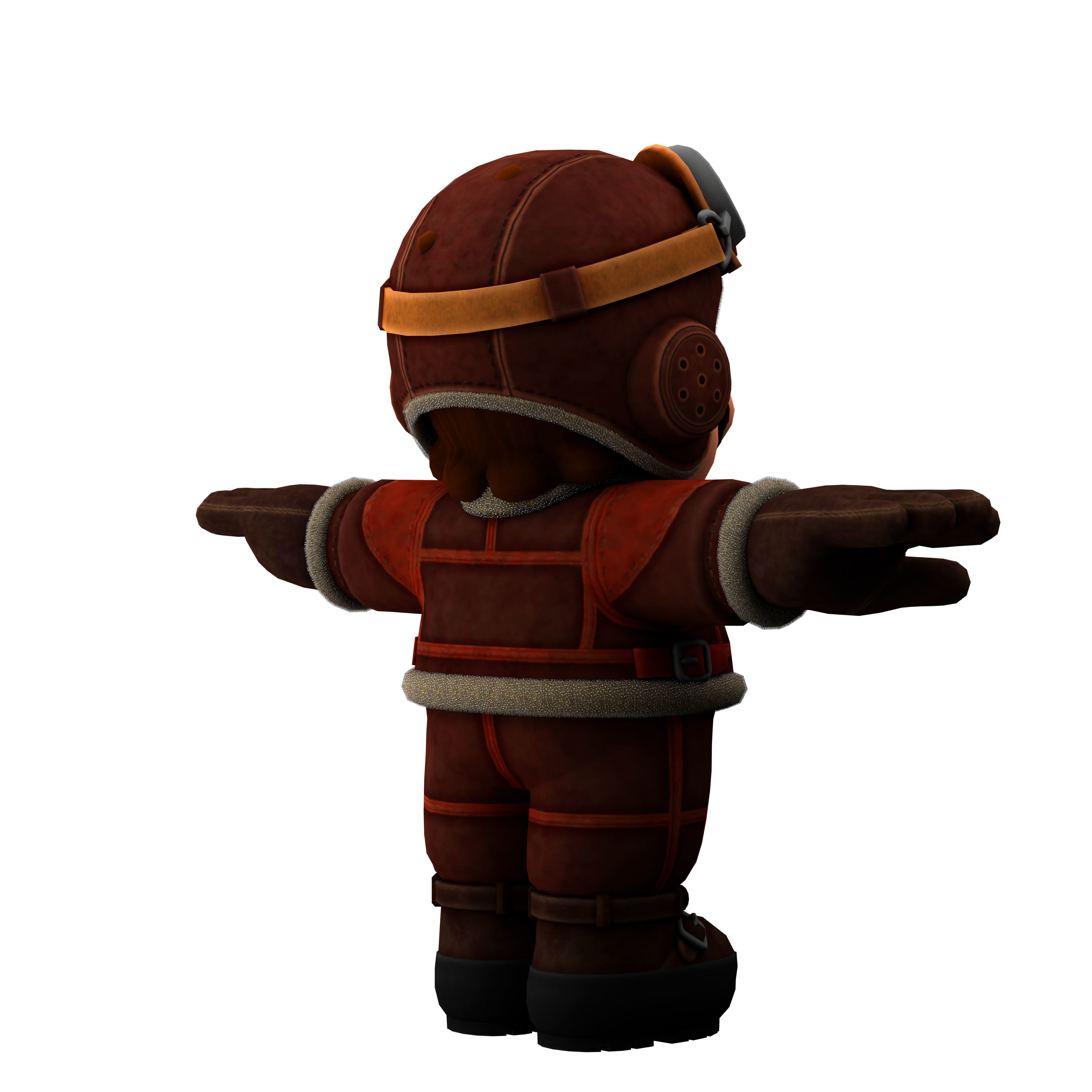 super mario Low-poly 3D model_7