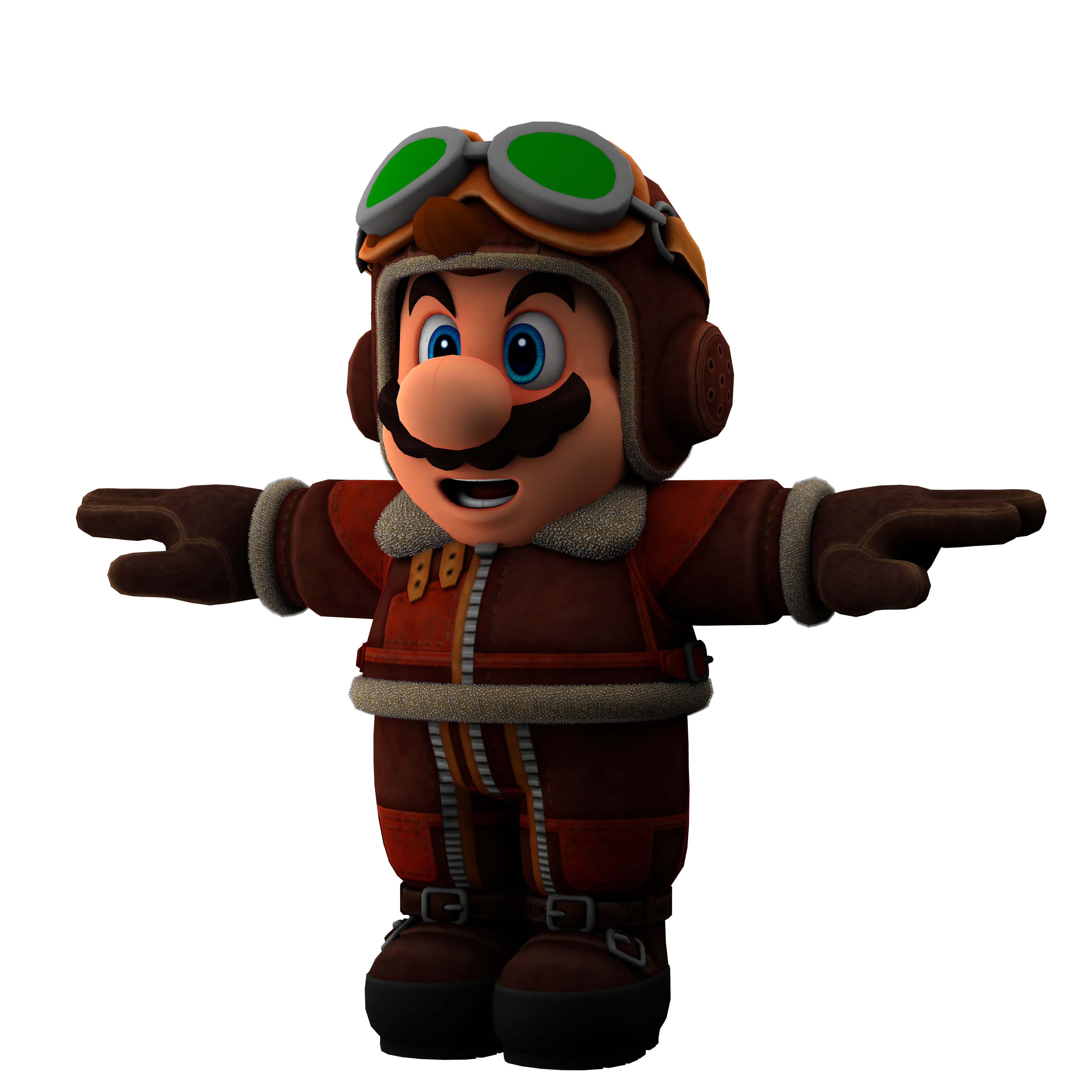 super mario Low-poly 3D model_17