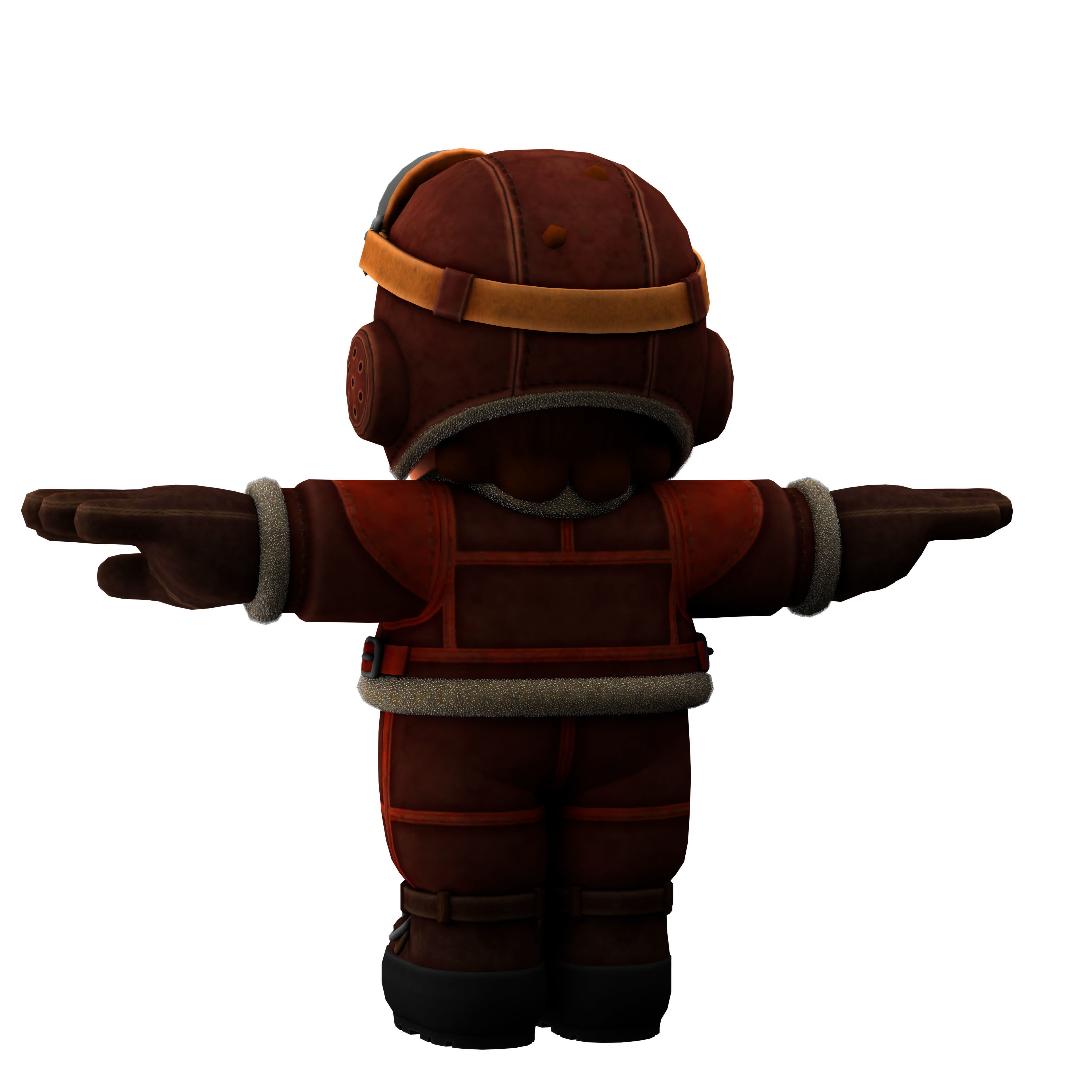 super mario Low-poly 3D model_10