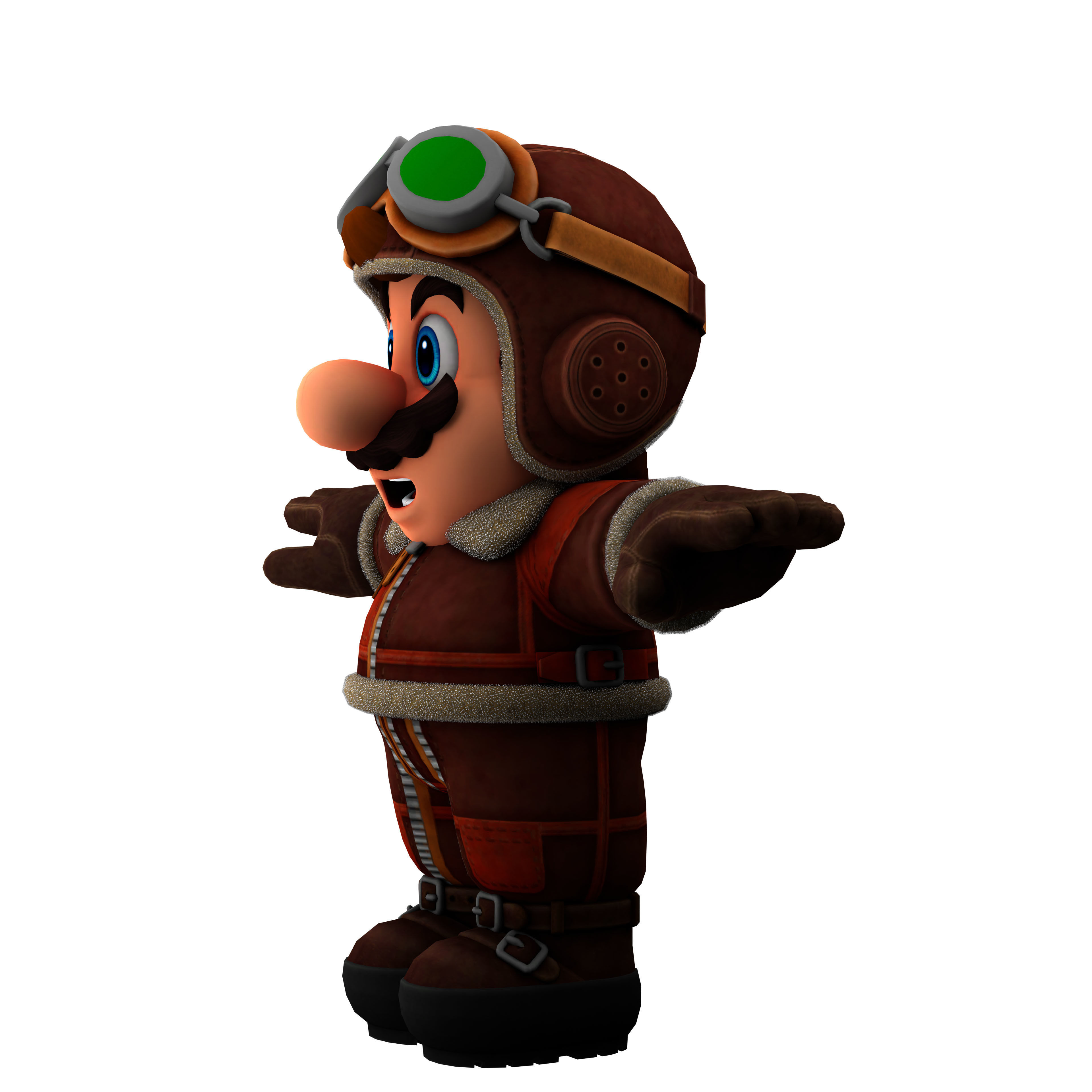 super mario Low-poly 3D model_15