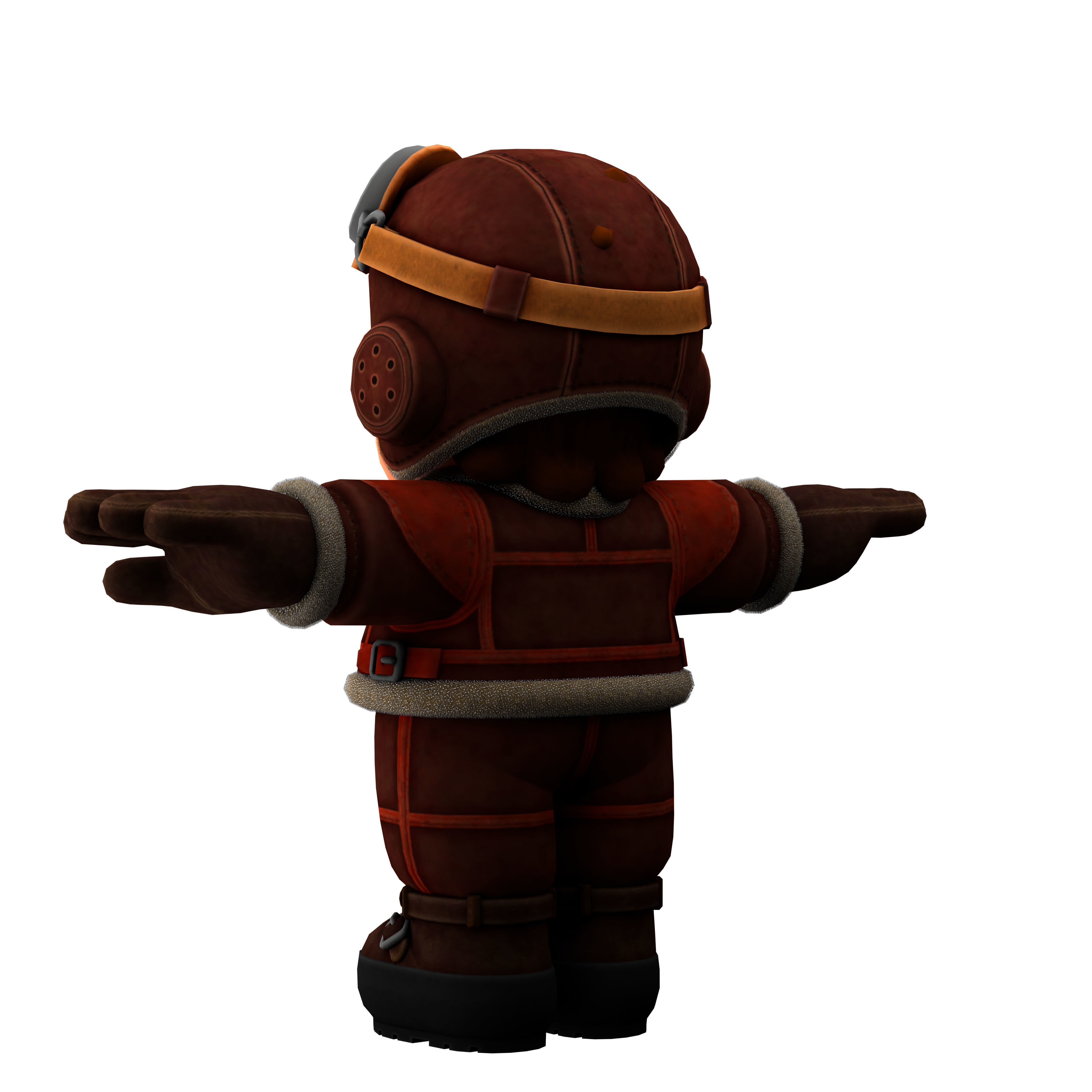 super mario Low-poly 3D model_11