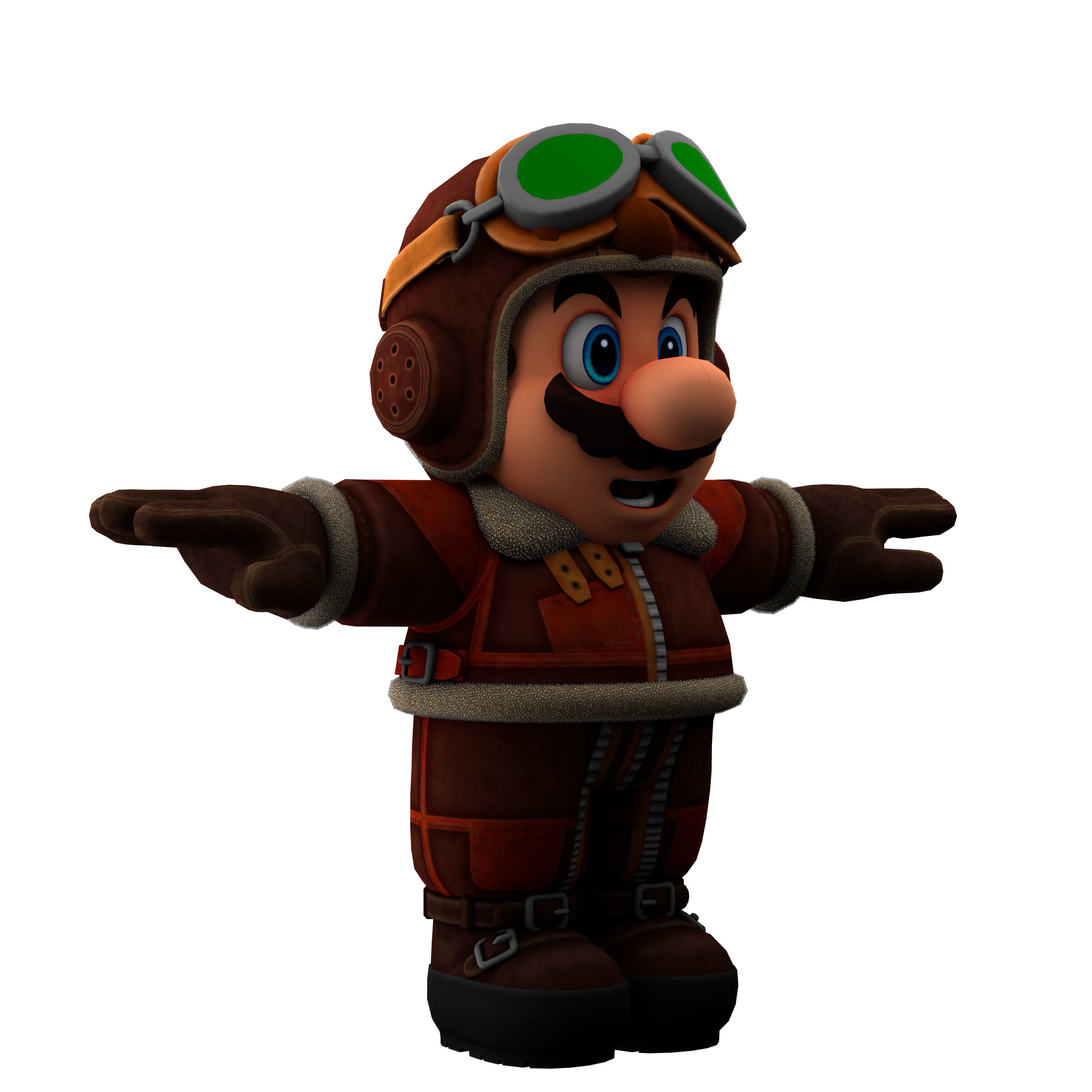 super mario Low-poly 3D model_2