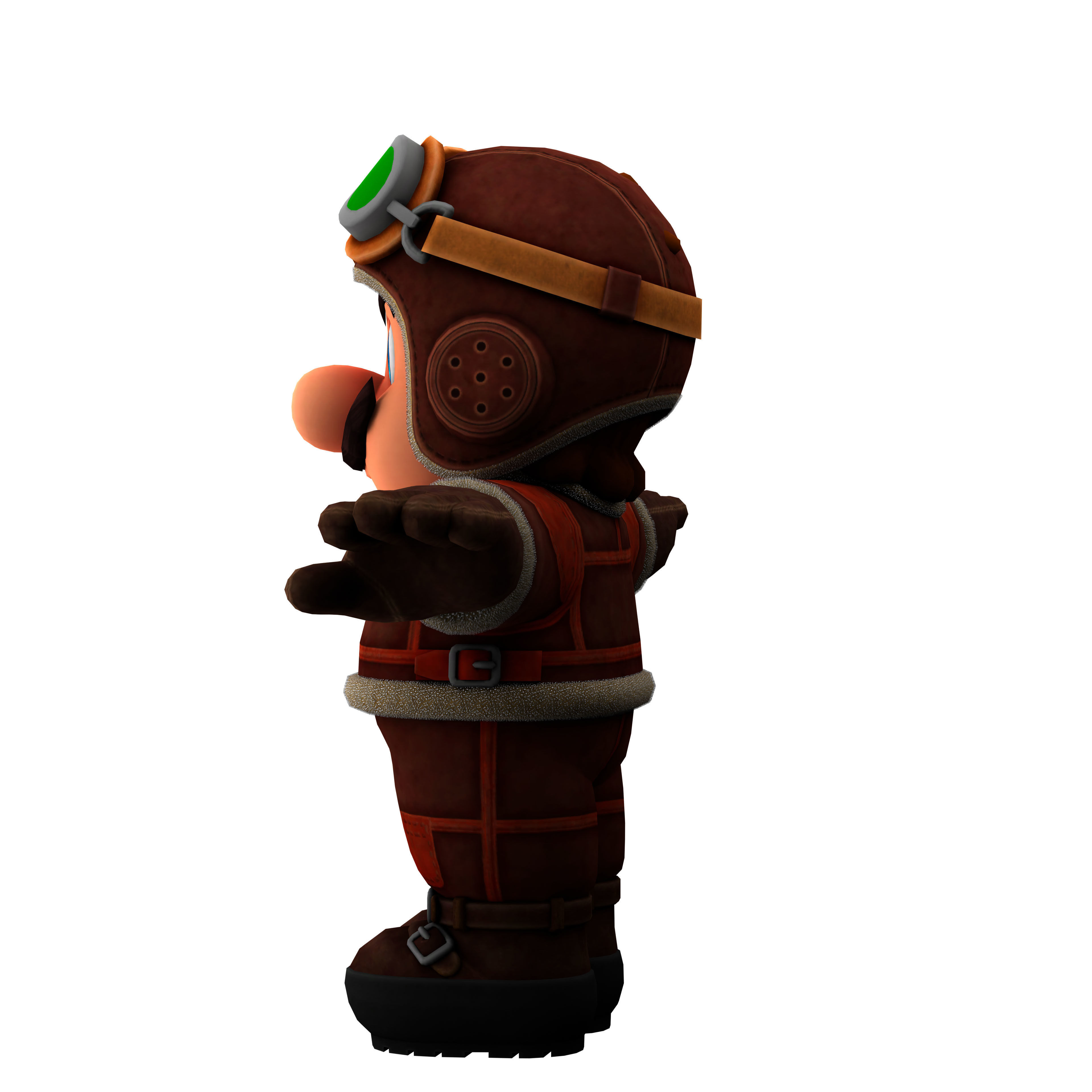 super mario Low-poly 3D model_13