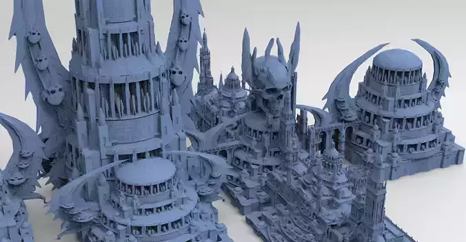 Wizard Skeleton Tower Scull Dome Collection 2 