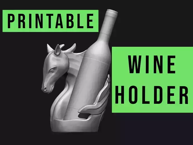 Horse Wine Holder Printable