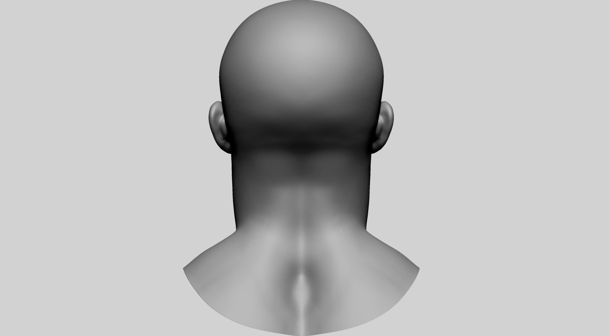 Male Head E 3D model_5