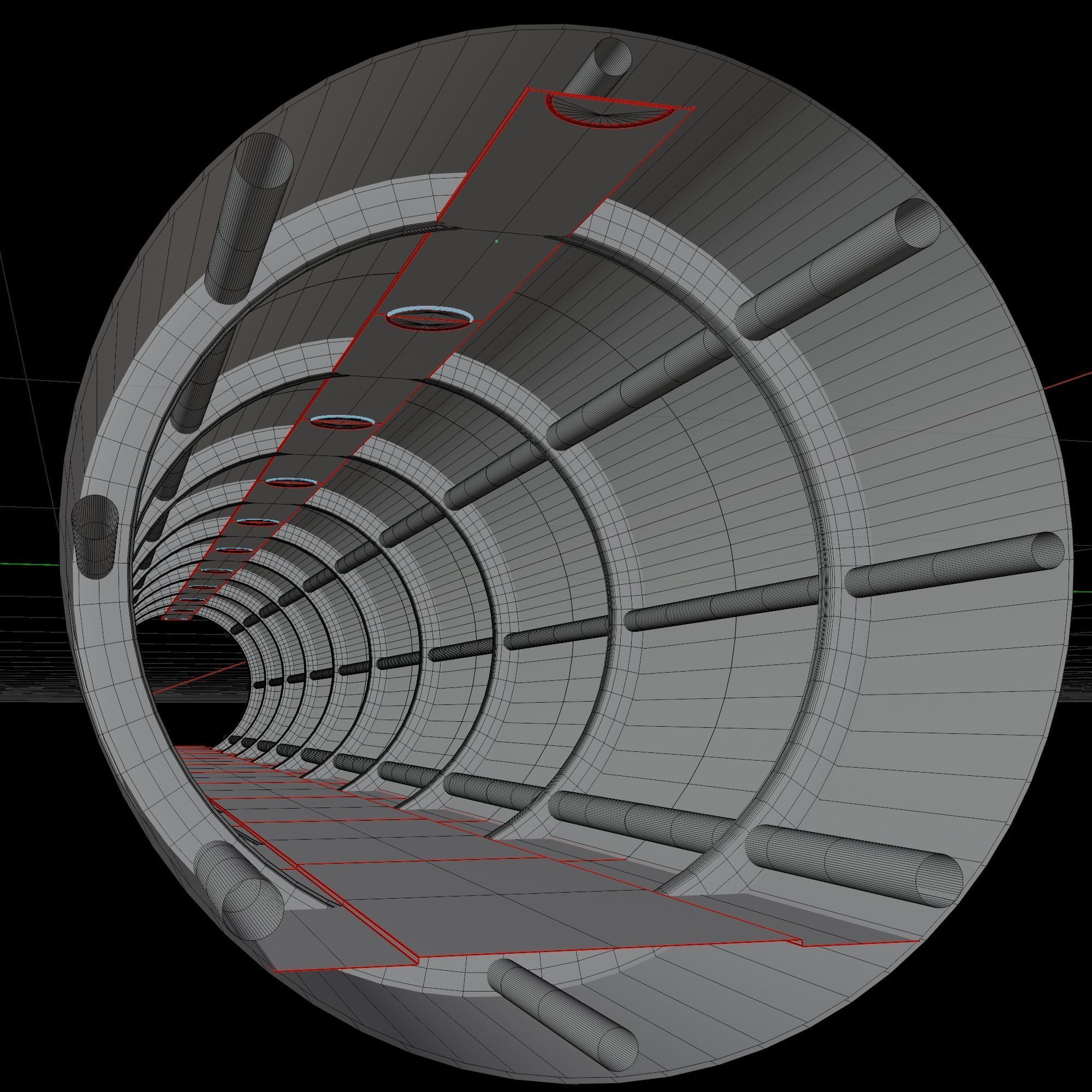 Future tunnel 3D model_7