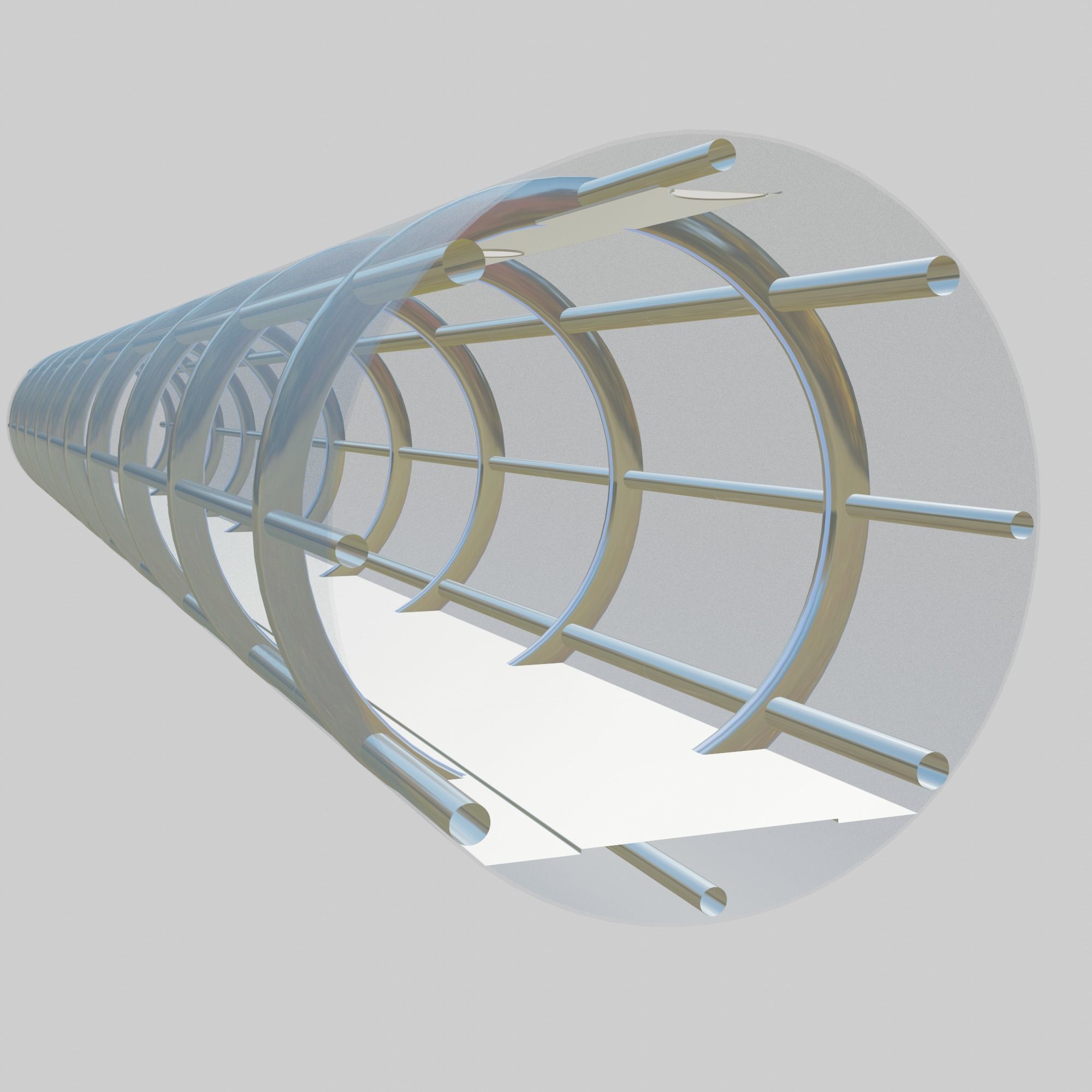 Future tunnel 3D model_3