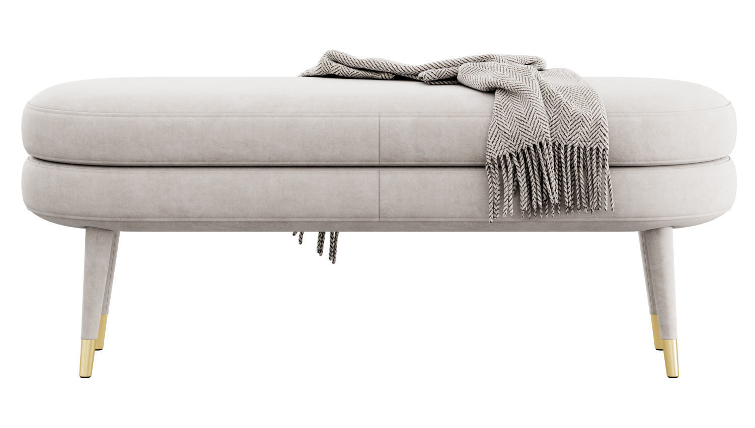 Portsmouth Upholstered Bench by AllModern 3D model_7