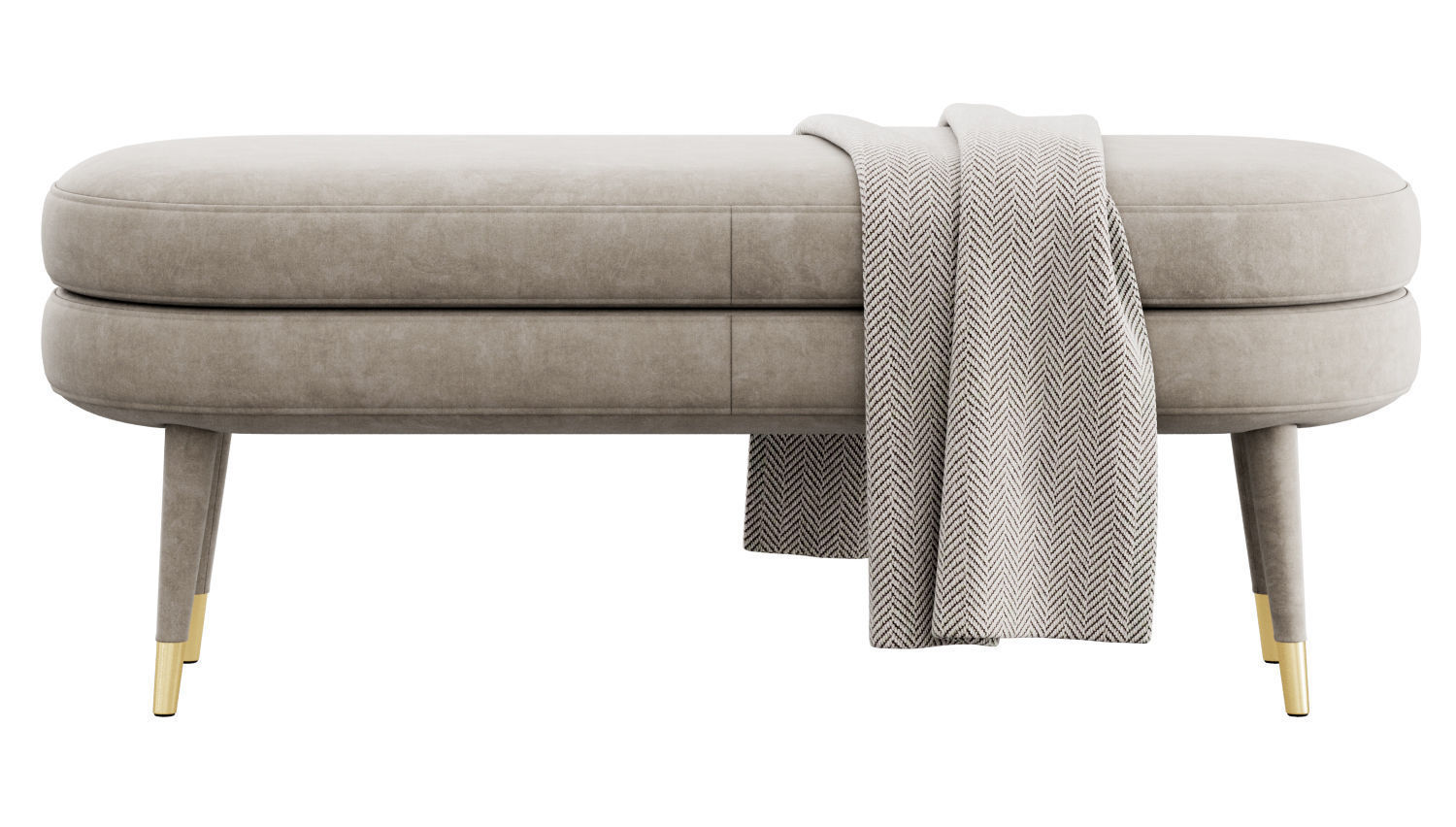 Portsmouth Upholstered Bench by AllModern 3D model_17