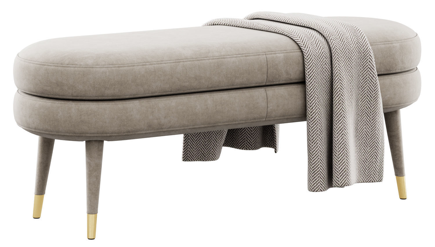 Portsmouth Upholstered Bench by AllModern 3D model_16