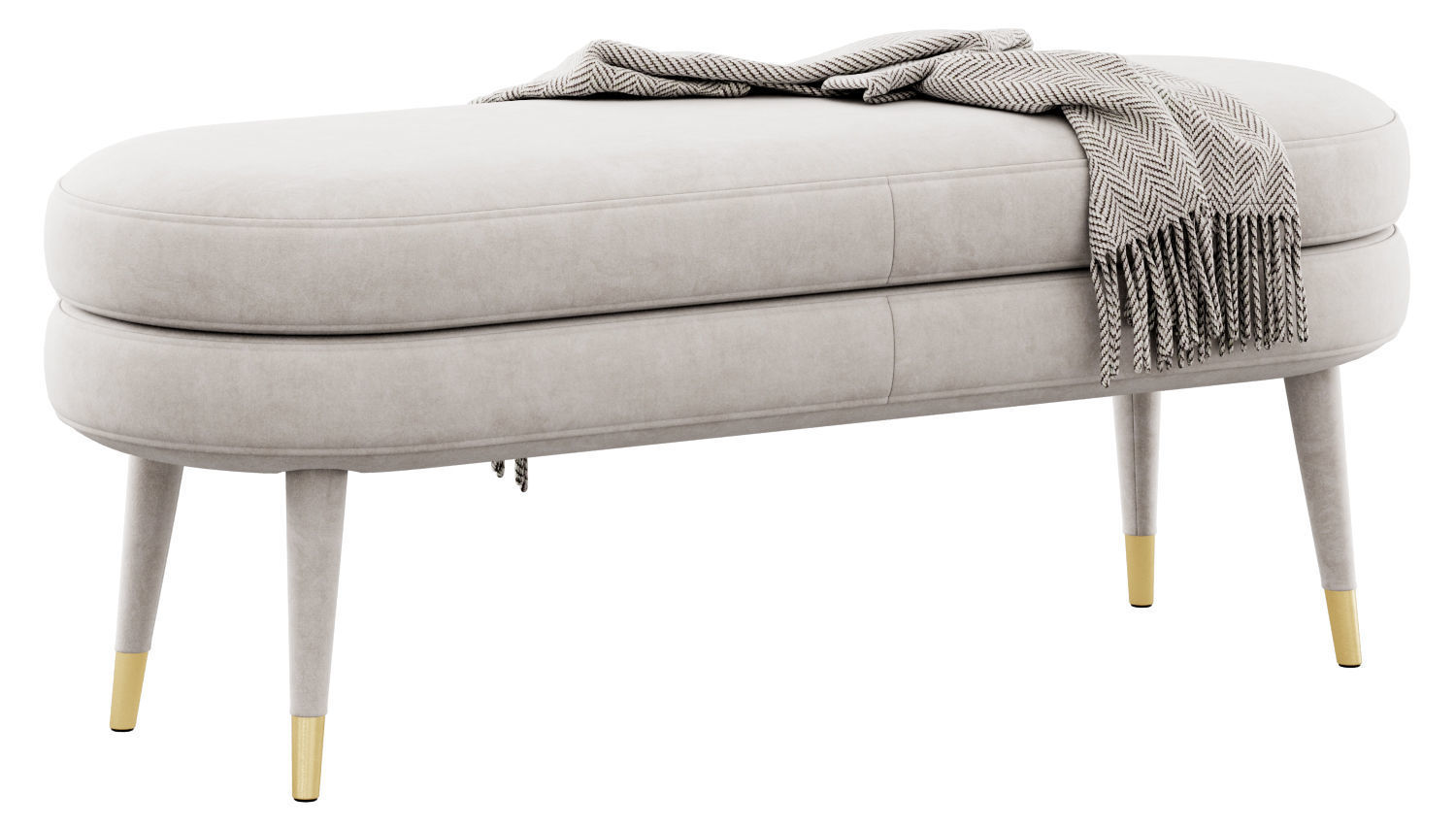 Portsmouth Upholstered Bench by AllModern 3D model_6