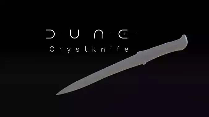 Dune 2021 Crystknife 3D Model for 3D Printing