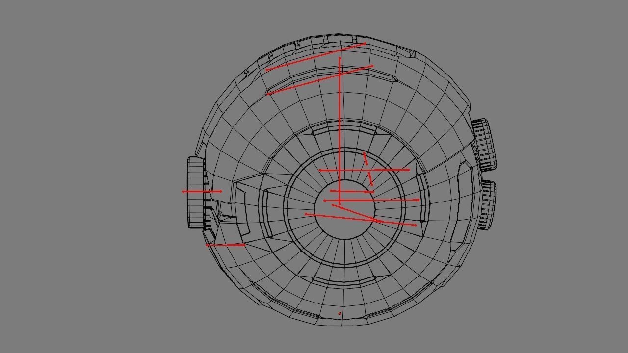 Ball Droid rigged- animated character 3D model_30