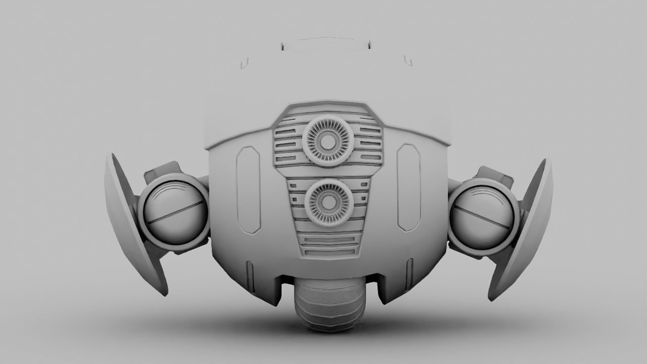 Ball Droid rigged- animated character 3D model_22