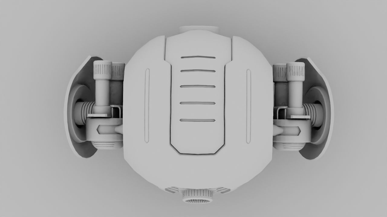 Ball Droid rigged- animated character 3D model_23