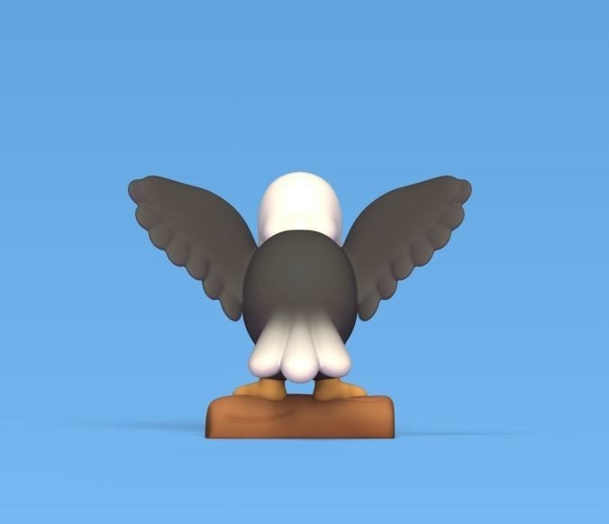 Flying Eagle 3D print model_3