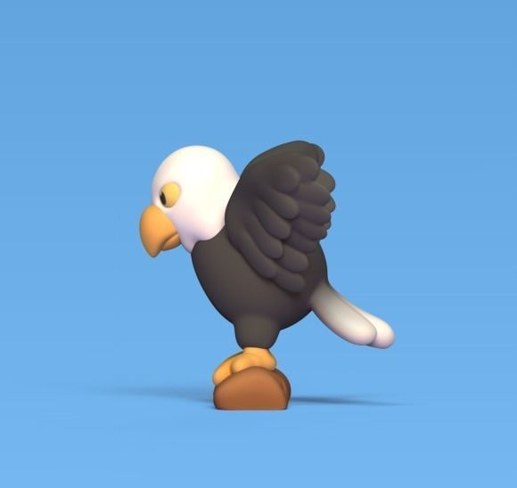 Flying Eagle 3D print model_2