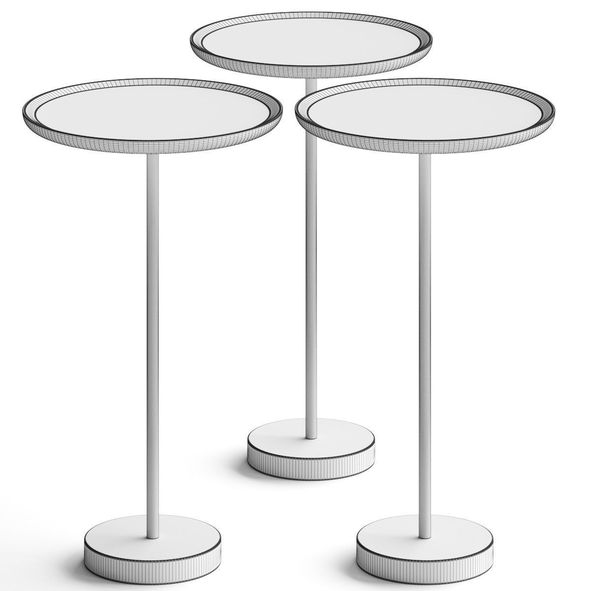 PIANCA Contra Alto No Knob Side Table 3D model_1