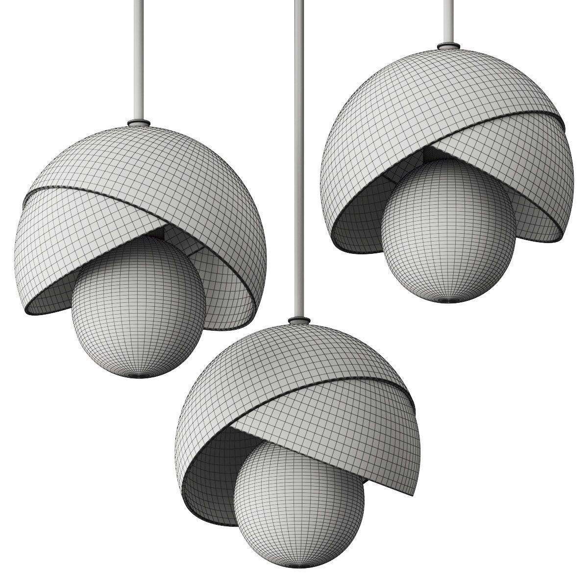 MITZI BY HUDSON VALLEY Emma Pendant Lamp 3D model_1